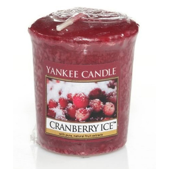 Yankee Candle Cranberry Ice - Cranberries auf Eis duftende Votivkerze 49 g