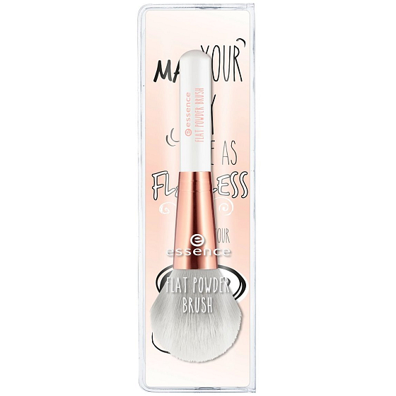 Essence Flat Powder Brush flacher Pinsel mit synthetischen Borsten für Puder