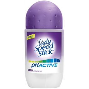 Lady Speed Stick Active pH Ball Antitranspirant Deodorant Roll-On für Frauen 50 ml