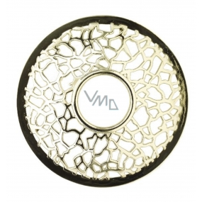 Yankee Candle Matrix Brushed Silver Fancy Ring für mittelgroße und große Duftkerzen Classic Illuma Deckel