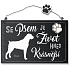 Nekupto Pets Holzschild Boxer 155 x 98 x 5 mm
