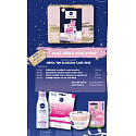Nivea Blossom Care Mizellenwasser 200 ml + Körpersouffle 200 ml + Gesichtsmaske 1 Stück + Labello Soft Rosé Lippenbalsam 4,8 g + Blechdose, Kosmetikset