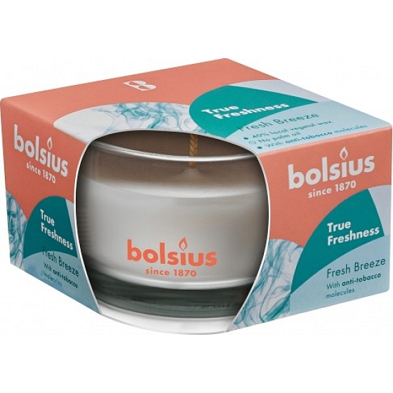 Bolsius True Freshness Fresh Breeze Duftkerze im Glas 80 x 50 mm