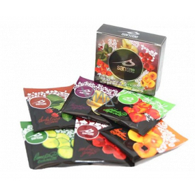 Santée Mini Tea Collection 15 g Limette und Echinacea + Himbeere und Ginkgo + Erdbeere und Aloe Vera + Birne und Safran + Wildkirsche und Acai + Pfirsich und Guarana, Geschenkset
