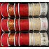 Nekupto Fabric Weihnachtsband Rot 25 mm x 2,5 m