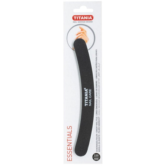 Titania Essentials Nagelfeile, grob 320/400 17,5 cm