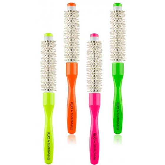 Diva & Nice Fluo Thermo Keramik Rundhaarbürste 16 mm verschiedene Farben