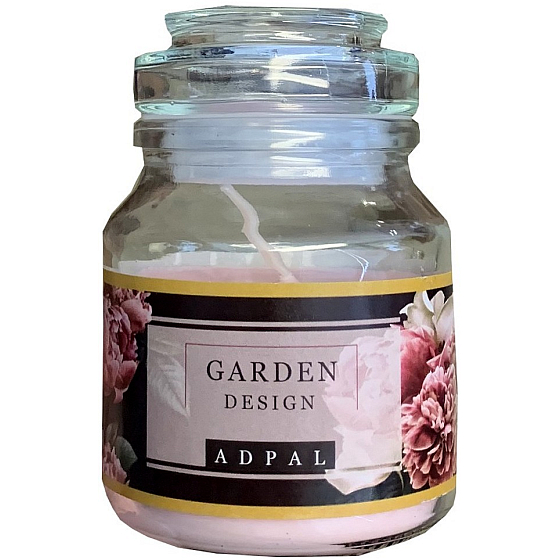 Adpal Garden Design Duftkerze Glas mit Glasdeckel 70 x 100 mm