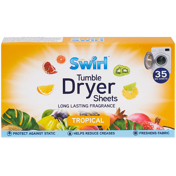 Tropisch duftende Swirl-Trockenservietten 35 Stück
