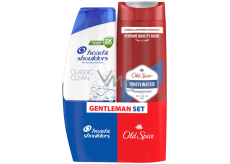 Head & Shoulders Classic Clean šampon 400 ml + Old Spice Whitewater sprchový gel 400 ml, kosmetická sada pro muže