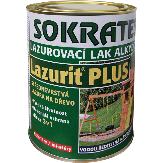 Sokrates Lazurit Plus mittelviskose Holzlasur, farblos, 0,7 kg