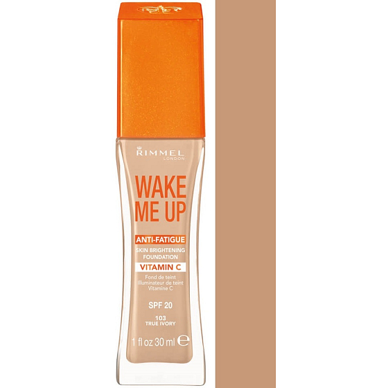 Rimmel London Wake Me Up Make-up 103 Echte Elfenbein 30 ml