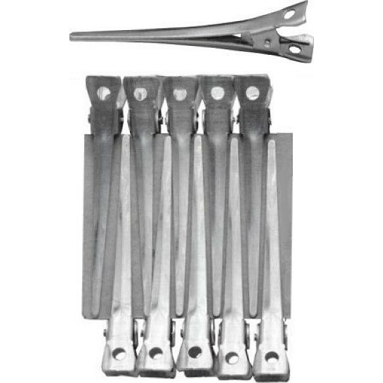 Duko Betky Haarspange Aluminium Silber 10 Stück 002