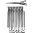 Duko Betky Haarspange Aluminium Silber 10 Stück 002