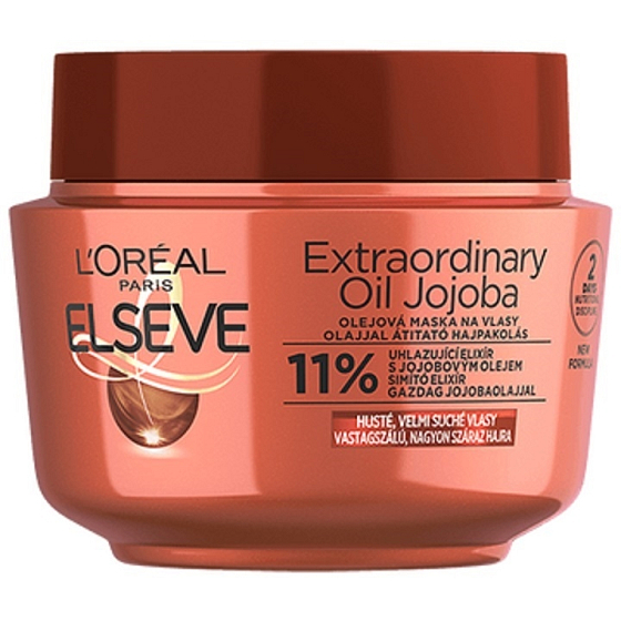 L'Oréal Paris Elseve Extraordinary Oil Jojoba Mehrzweckmaske für sehr trockenes Haar 300 ml