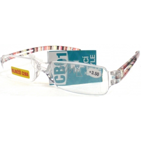 Berkeley Brille ohne Felgen +3,50 Farbstreifen CB01 1 Stück MC2066
