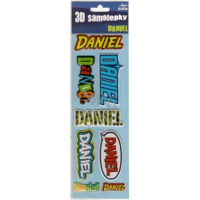 Nekupto 3D-Aufkleber mit dem Namen Daniel 8 Stück