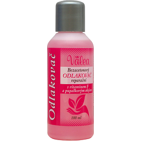Hlubna Valea Nagellackentferner mit Vitamin F und Nachtkerzenöl, 100 ml