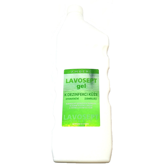 Lavosept Natur Hautdesinfektionsgel Für den professionellen Gebrauch Über 75% Alkohol 1L Nachfüllung