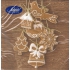 Nekupto Papierservietten 3-lagig 33 x 33 cm 20 Stück Weihnachtsbrauner Lebkuchen