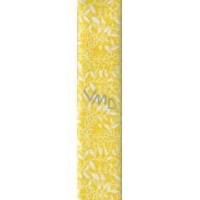 Nekupto Geschenkpapier 70 x 150 cm Gelb mit Blumen