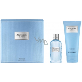 Abercrombie & Fitch Erster Instinkt Blaue Frau Eau de Parfum für Frauen 50 ml + Körperlotion 200 ml, Geschenkset