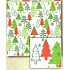Nekupto Geschenkpapier 70 x 200 cm Weihnachten Weiß-roter, grüner Weihnachtsbaum