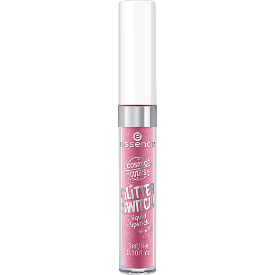 Essence Cosmic Cuties Glitter Switch flüssiger Lippenstift 01 Glittery Rose 3 ml