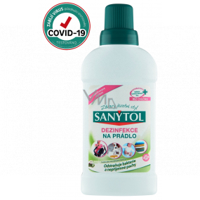 Sanytol Aloe Vera und Baumwolldesinfektionsblumen für weiße und farbige Wasch- und Waschmaschinen 500 ml