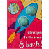 Bomb Cosmetics Love The Moon & Back Funkelnde Grußkarte mit Ballistik 40 g