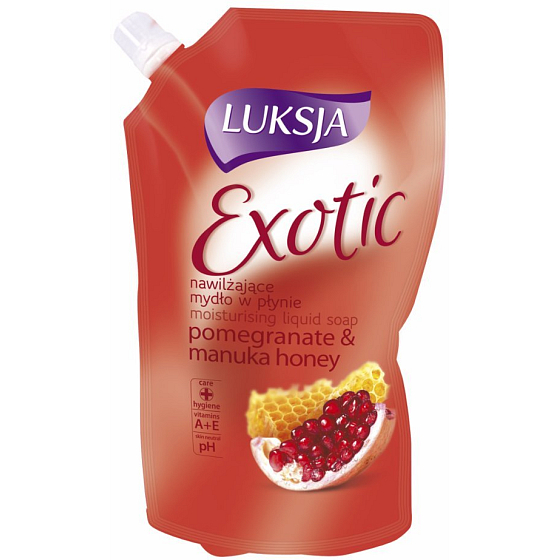 Luksja Exotic Granatapfel & Manuka Honig - Granatapfel und Honig Flüssigseife nachfüllen 400 ml