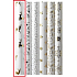 Zöwie Geschenkpapier 70 x 150 cm Weihnachten Luxury White Christmas mit geprägten weißgoldenen Hirschen