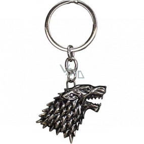 Degen Merch Game of Thrones Game of Thrones - Stark Schlüsselanhänger aus Metall 4,5 x 6 cm