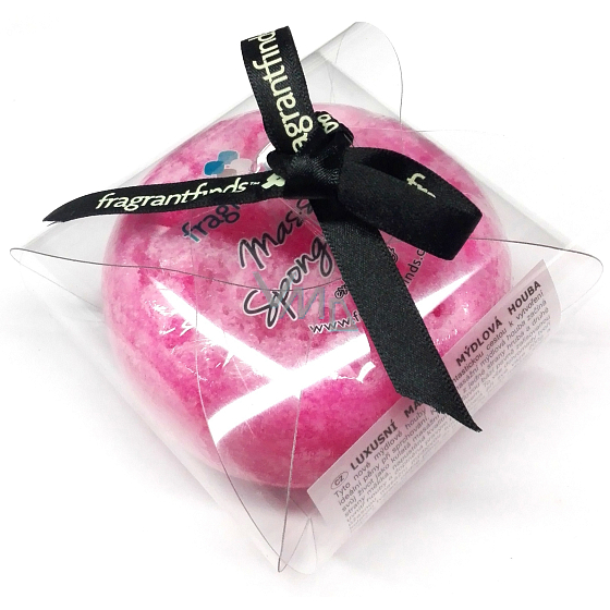 Fragrant Pink Pepper Lotus - Rosa Pfeffer und Lotusblüte Glycerinseife mit Duft gefülltem Massage-Schwamm 200 g