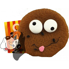 Magnum Vinyl Keks Pfeifspielzeug für Hunde 9 cm