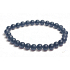 Onyx schwarz mattes Armband elastischer Naturstein, Kugel 6 mm / 16-17 cm, Lebenskraftstein