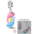 Sterling Silber 925 Luminous - Tierkreiszeichen Fische, Armband-Anhänger