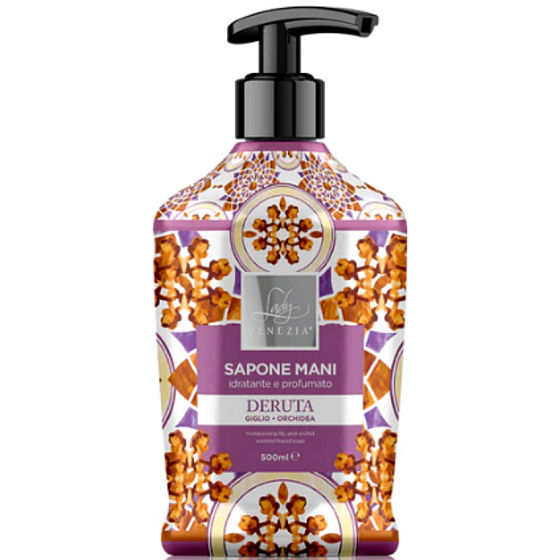 Lady Venezia Deruta Giglio & Orchid - Lilie und Orchidee Flüssigseife 500 ml Spender