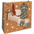 Nekupto Geschenkpapier Tasche Luxus 23 x 23 cm Weihnachten Komfort