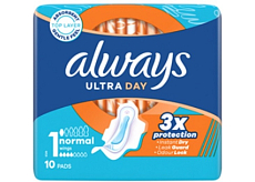 Always Ultra Day Normal Damenbinden mit Flügeln 10 Stück