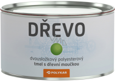 Polykar Dřevo dvousložkový tmel na dřevo, brousitelný, 150 g