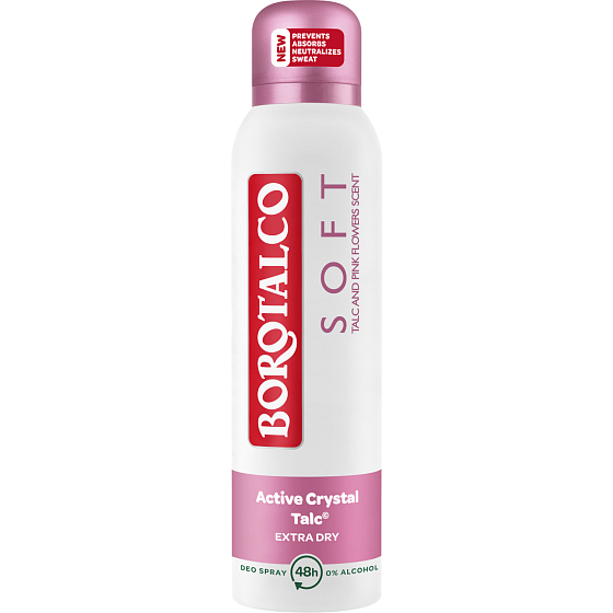 Borotalco Soft Deo Spray Deodorant, 150 ml