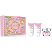 Versace Bright Crystal Eau de Toilette 50 ml + Körperlotion 50 ml + Duschgel 50 ml, Geschenkset für Frauen