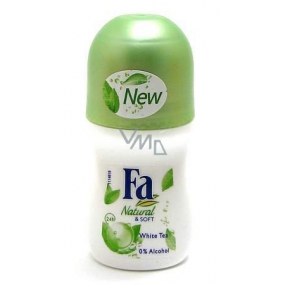 Fa Natural & Pure White Tee Roll-On Ball Deodorant für Frauen 50 ml