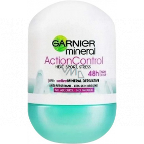 Garnier Mineral Action Control alkoholfreies Ball-Deodorant-Roll-On für Frauen 50 ml
