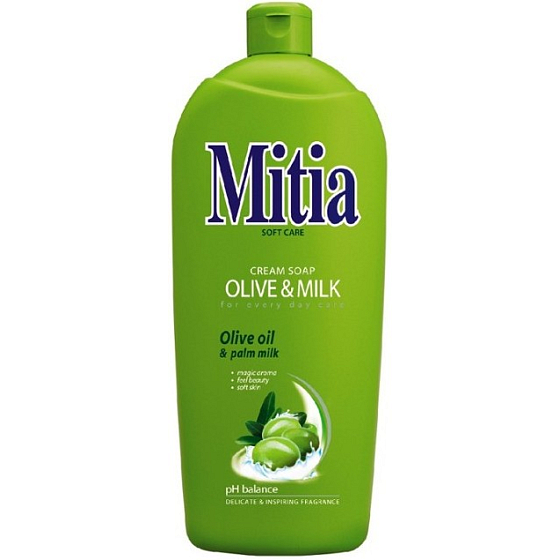 Mitia Olive & Milk Flüssigseife nachfüllen 1 l