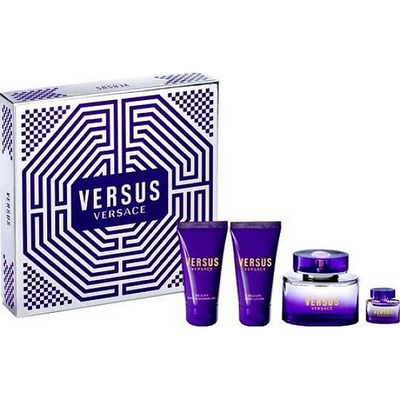 Versace Versus Eau de Toilette 50 ml + Eau de Toilette 3,5 ml + Duschgel 50 ml + Körperlotion 50 ml, Geschenkset