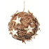 Wicker Goldkugel mit dekorativen Sternen 15 cm