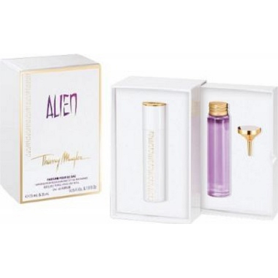 Thierry Mugler Alien Parfümwasser nachfüllbare Flasche für Frauen 7,5 ml + Parfüm Wasser nachfüllbar 35 ml, Geschenkset