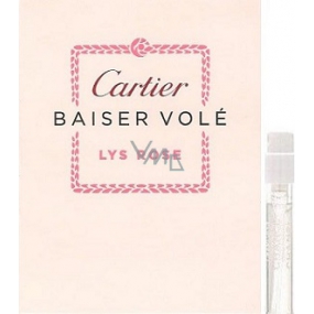 Cartier Baiser Wühlmaus Lys Rose Eau de Toilette für Frauen 1,5 ml mit Spray, Fläschchen